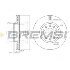 DBB601V BREMSI Тормозной диск