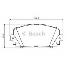 0 986 494 196 BOSCH Комплект тормозных колодок, дисковый тормоз