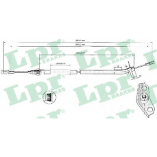 C0444B LPR Трос, стояночная тормозная система