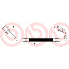 T 24 014 BREMBO Тормозной шланг