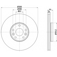 8DD 355 120-941 HELLA PAGID Тормозной диск