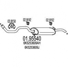 01.95540 MTS Глушитель выхлопных газов конечный