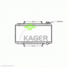 31-3162 KAGER Радиатор, охлаждение двигателя