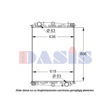 290006S AKS DASIS Радиатор, охлаждение двигателя