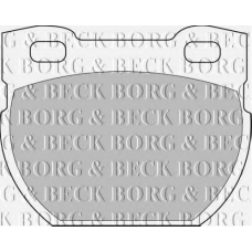 BBP1250 BORG & BECK Комплект тормозных колодок, дисковый тормоз