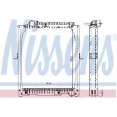 62647A NISSENS Радиатор, охлаждение двигателя