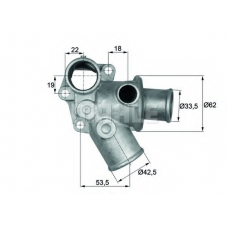 TI 73 80D MAHLE Термостат, охлаждающая жидкость