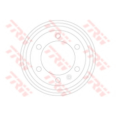DB4397 TRW Тормозной барабан