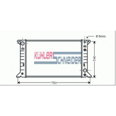 3601001 KUHLER SCHNEIDER Радиатор, охлаждение двигател