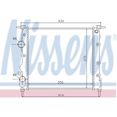 63797 NISSENS Радиатор, охлаждение двигателя