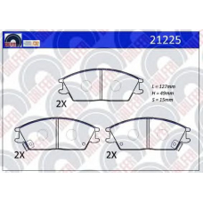 21225 GALFER Комплект тормозных колодок, дисковый тормоз