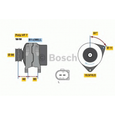 0 124 525 216 BOSCH Генератор