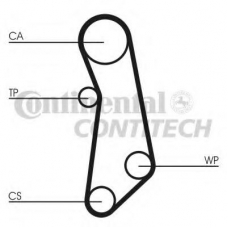 CT1114 CONTITECH Ремень ГРМ