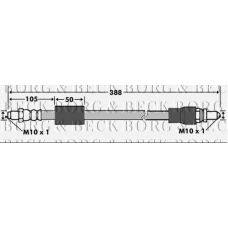 BBH7327 BORG & BECK Тормозной шланг