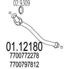 01.12180 MTS Труба выхлопного газа