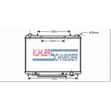 0600091 KUHLER SCHNEIDER Радиатор, охлаждение двигател