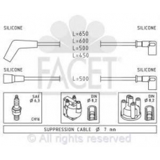 4.7098 FACET Ккомплект проводов зажигания
