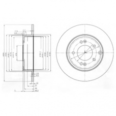 BG4012 DELPHI Тормозной диск