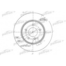 PBD4134 PATRON Тормозной диск