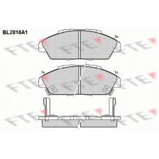 BL2816A1 FTE Комплект тормозных колодок, дисковый тормоз