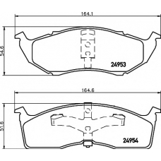 8DB 355 014-971 HELLA PAGID Комплект тормозных колодок, дисковый тормоз