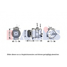 851901N AKS DASIS Компрессор, кондиционер