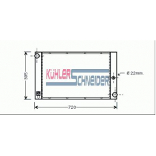 1410011 KUHLER SCHNEIDER Радиатор, охлаждение двигател