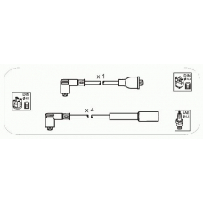 JP332 JANMOR Комплект проводов зажигания