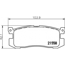 8DB 355 016-361 HELLA PAGID Комплект тормозных колодок, дисковый тормоз