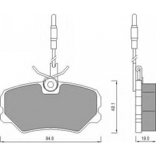 AC443981D AC Delco Комплект тормозных колодок, дисковый тормоз
