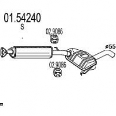 01.54240 MTS Средний глушитель выхлопных газов