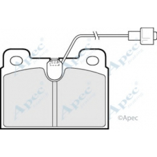 PAD393 APEC Комплект тормозных колодок, дисковый тормоз