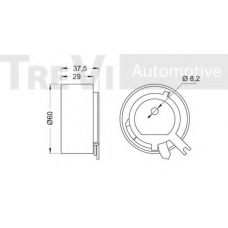 SK008999/1 SK Паразитный / ведущий ролик, зубчатый ремень