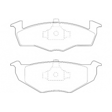 WBP21866C WAGNER LOCKHEED Комплект тормозных колодок, дисковый тормоз