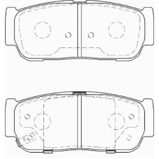 FD7320A NECTO Комплект тормозных колодок, дисковый тормоз