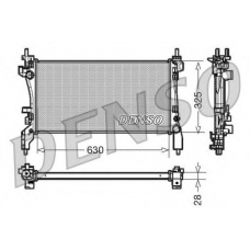 DRM09173 DENSO Радиатор, охлаждение двигателя