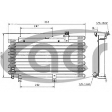 300248 ACR Конденсатор, кондиционер