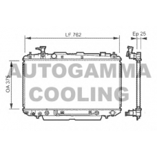 104567 AUTOGAMMA Радиатор, охлаждение двигателя