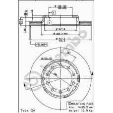 09.5351.10 BREMBO Тормозной диск