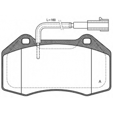 BPA1113.12 OPEN PARTS Комплект тормозных колодок, дисковый тормоз