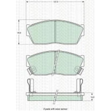 8110 15901 TRIDON Brake pads - front