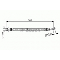 1 987 481 499 BOSCH Тормозной шланг