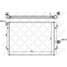 10-25206-SX STELLOX Радиатор, охлаждение двигателя