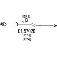01.57020 MTS Средний глушитель выхлопных газов