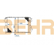 0100461 BEHR Radiator