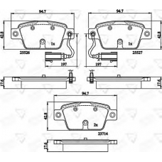 ADB12154 COMLINE Комплект тормозных колодок, дисковый тормоз
