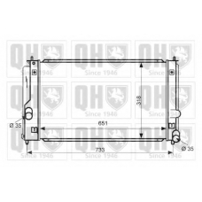 QER2325 QUINTON HAZELL Радиатор, охлаждение двигателя