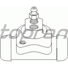 200 899 TOPRAN Колесный тормозной цилиндр