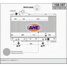 130.107 AHE Радиатор, охлаждение двигателя