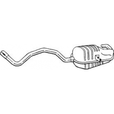 280-819 BOSAL Глушитель выхлопных газов конечный